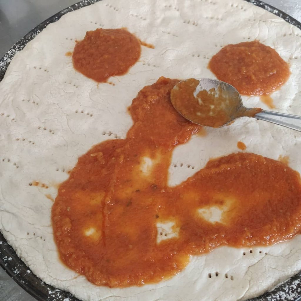 Pizza de Ocumo Vegana