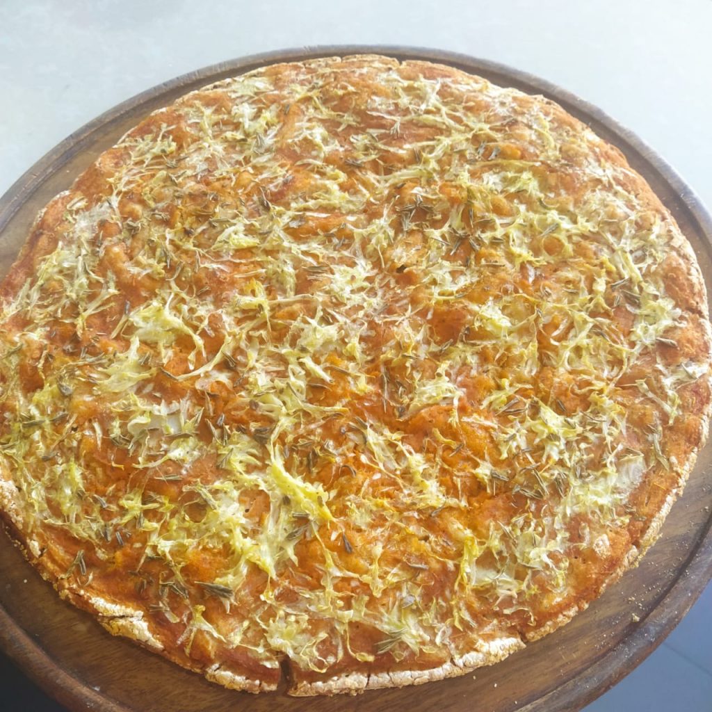Pizza de Ocumo Vegana