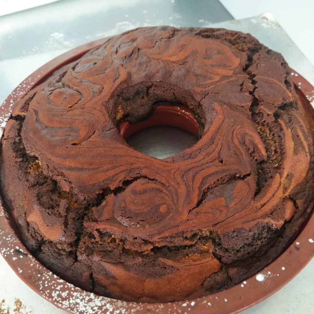 Torta de Navidad de Plátano Sin gluten ni huevos