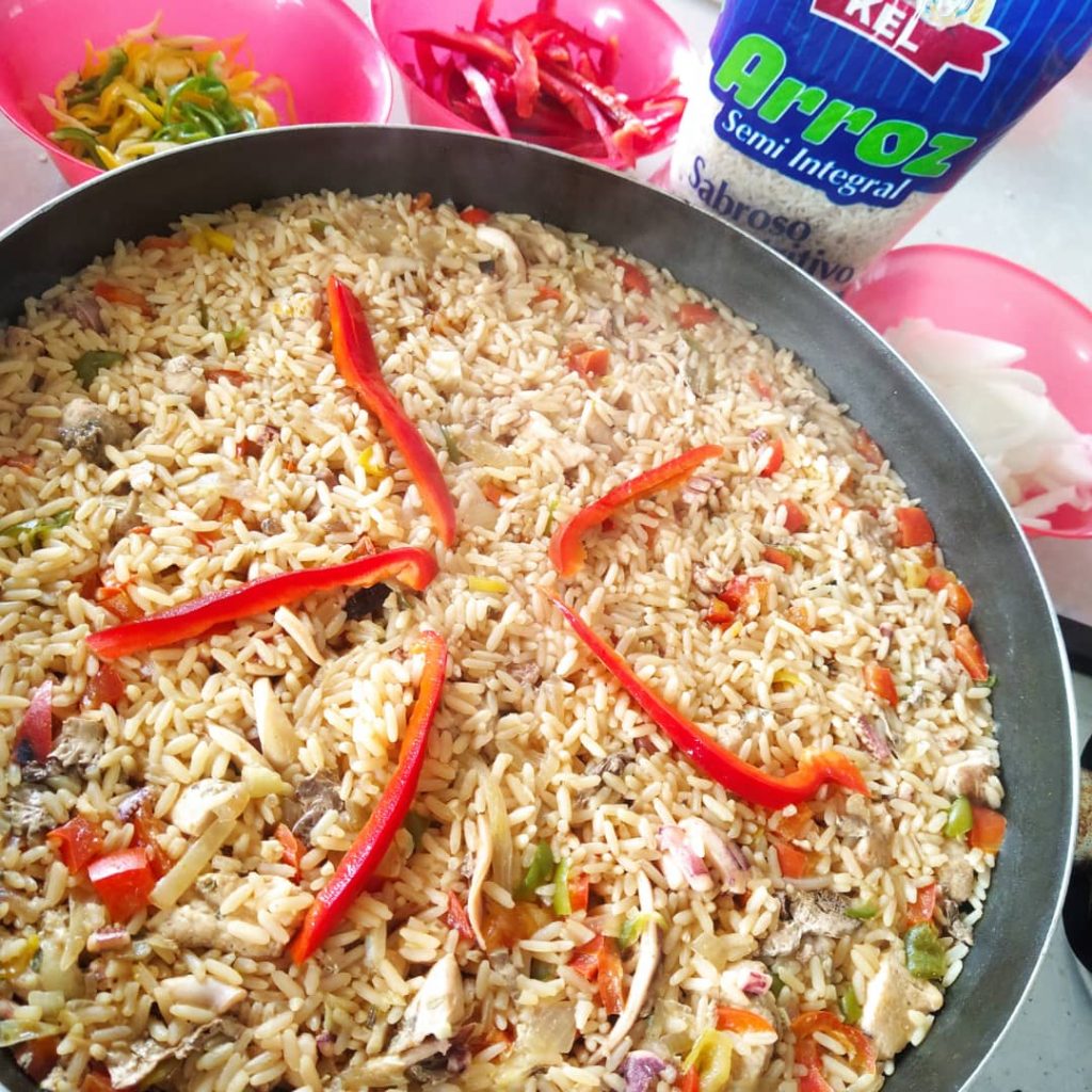 Arroz a la Marinera sin gluten con Arroz Semi Integral KEL