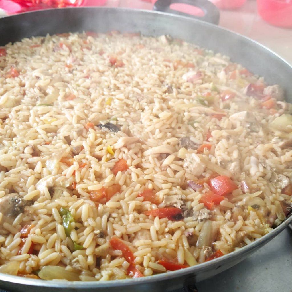 Arroz a la Marinera sin gluten con Arroz Semi Integral KEL